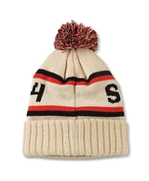 American Needle Men's Cream Ace Hardware Pillow Line Cuffed Knit Hat with Pom