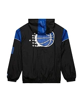 Mitchell & Ness Men's and Women's Black Orlando Magic Hardwood Classics Team Og 3.0 Anorak Half-Zip Windbreaker Jacket