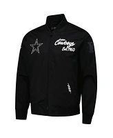 Pro Standard Men's Black Dallas Cowboys Paint The City Twill Full-Zip Jacket