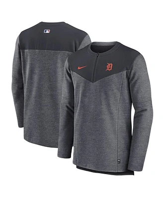 Nike Men's Navy Detroit Tigers Authentic Collection Game Time Performance Half-Zip Top