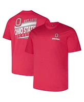 Fanatics Men's Scarlet Ohio State Buckeyes Big Tall Ideal Faded T-Shirt