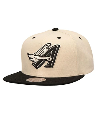 Mitchell & Ness Men's Cream California Angels Snapback Hat