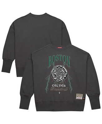 Mitchell & Ness Women's Charcoal Boston Celtics Hardwood Classics Lightweight Pullover Sweatshirt