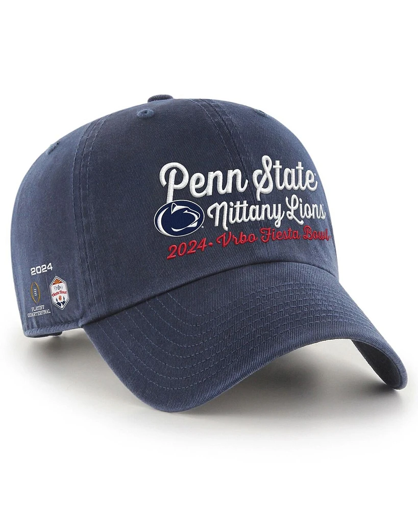 '47 Brand Men's Navy Penn State Nittany Lions College Football Playoff 2024 Fiesta Bowl Clean Up Adjustable Hat