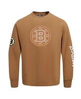 Pro Standard Men's Brown Boston Bruins Paint the City Pullover Sweatshirt