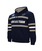 Mitchell & Ness Men's Navy Dallas Cowboys America's Team Head Coach Pullover Hoodie