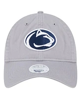 New Era Women's Gray Penn State Nittany Lions Logo 9TWENTY Adjustable Hat