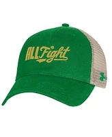 Under Armour Men's Kelly Green Notre Dame Fighting Irish Performance Cotton Trucker Adjustable Hat