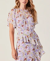 Astr the Label Women's Floramae Floral Ruffle-Trim Midi Dress