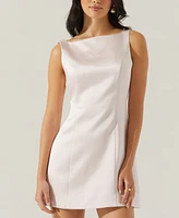 Astr the Label Women's Alisanne Boat-Neck Sleeveless Dress