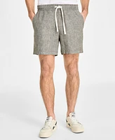 Sun + Stone Men's Chase Regular-Fit 6" Linen Blend Shorts, Exclusively at Macy's