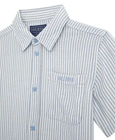 Guess Big Boys Oversize Short Sleeve Printed Woven Shirt