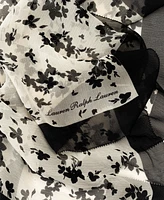 Lauren Ralph Lauren Contrast Floral Square Scarf