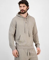 Guess Men's Regular-Fit Textured Botanical Jacquard Hoodie