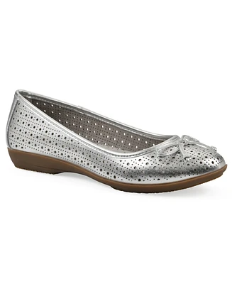 Cliffs by White Mountain Women's Cheryl Ballet Round Toe Flats