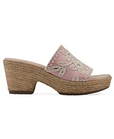 Cliffs by White Mountain Women's Biancia Wedge Slip-On Sandals