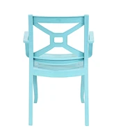 Tristana Plastic Outdoor Patio Arm Chair