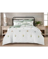 Charter Club Bouquet Embroidery 3-Pc. Comforter Set, Full/Queen, Exclusively at Macy's