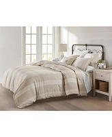 Charter Club Clifton Cotton/Linen Stripe 3-Pc. Comforter Set, King