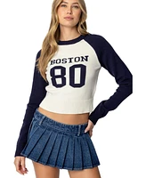 Edikted Women's Boston Babe Raglan Sweater