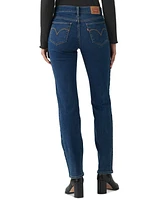 Levi's 314 Shaping Slimming Straight Leg Mid Rise Jeans