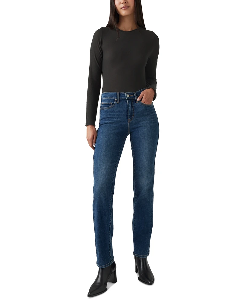 Levi's 314 Shaping Slimming Straight Leg Mid Rise Jeans
