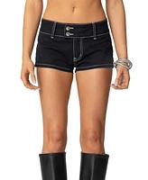 Edikted Women's Yazi Star Micro Shorts