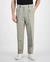 Hugo Boss Men's Theodor Slim-Fit Plaid Pleated Pants