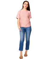Melissa Paige Women's Button-Back Dolman-Sleeve Sweater