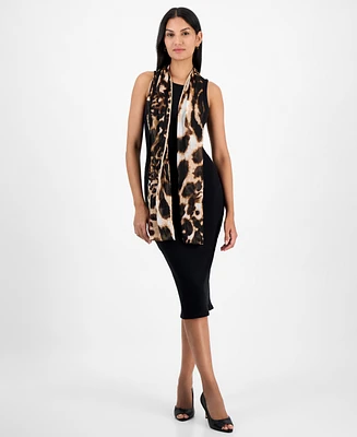 I.n.c. International Concepts Mixed Animal-Print Wrap Scarf, Exclusively at Macy's