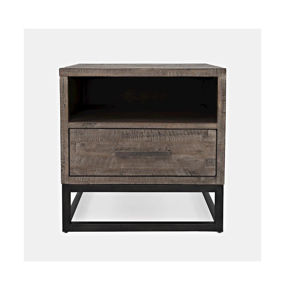 East Hampton Distressed Solid Wood End Table