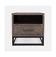 East Hampton Distressed Solid Wood End Table