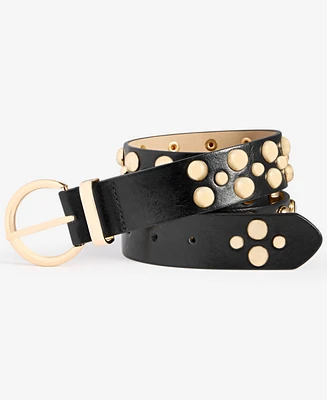 I.n.c. International Concepts Bubble Stud Faux-Leather Belt, Exclusively at Macy's