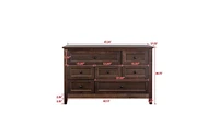 Solid Wood Spray-Painted Console Table – Auburn Buffet Server with Lockers and Drawers