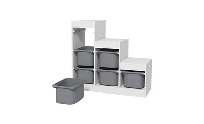 Toy Storage Organizer with Multiple Bins – Great for Playroom Organization