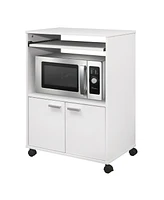 Kings Brand Furniture Byron 2-Door Kitchen Microwave Cart