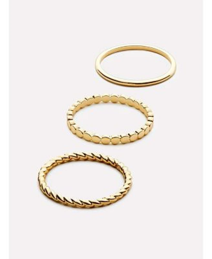 Ana Luisa Gold Ring Set Adrianna Set