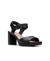 Clarks Collection Women's Ambyrlyn Faye Block Heel Sandals