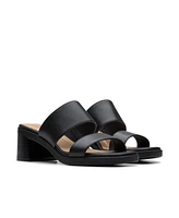 Clarks Collection Women's Jaylan Dusk Block Heel Sandals