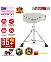 5 Core Drum Throne Padded Guitar Stool Saddle Drummer Seat for Adults & Kids