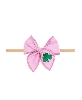 Sweet Wink Baby Girl's Shamrock St. Patrick's Day Coquette Bow Baby Headband