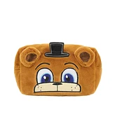 Five Nights At Freddy s Freddy 8” Brown Faux Fur Cosmetic Bag