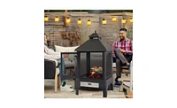 Outdoor Heating Furnace for Backyard Fire Pit Durable Patio Heater for Warmth and Ambiance