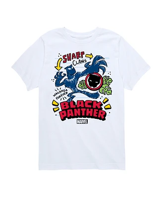 Hybrid Big Boys Black Panther Cartoon Graphic T-Shirt