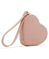 Anne Klein Valentines Day 3D Heart Zip Around Card Case