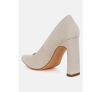 Uboa Slim Block Heel Pumps