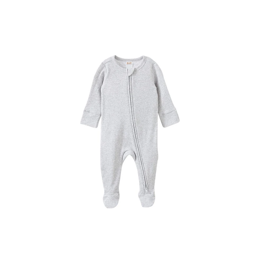 Cotton On Baby Boys Pointelle Zip All One Romper