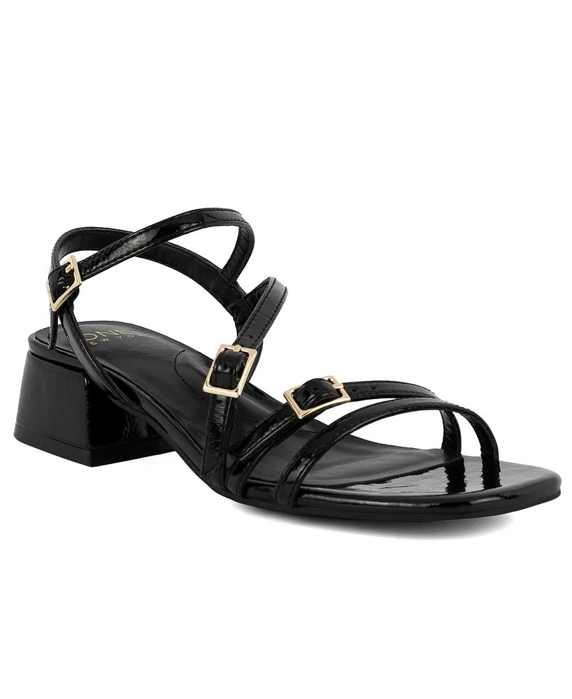 Jones New York Women's Unasyn Block Heel Strappy Dress Sandals