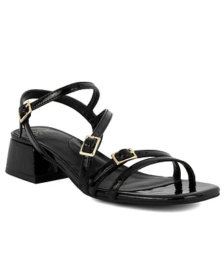 Jones New York Women's Unasyn Block Heel Strappy Dress Sandals