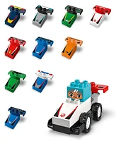 Lego Duplo Town F1 Team Race Cars Drivers Building Toy 10445, 70 Pieces